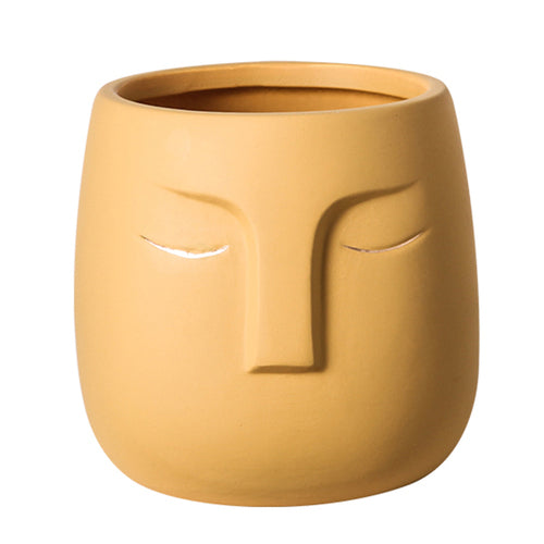 Ceramic Face Living Room Vase