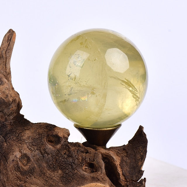 Natural Crystal Ball (Tiger's Eye & Obsidian)