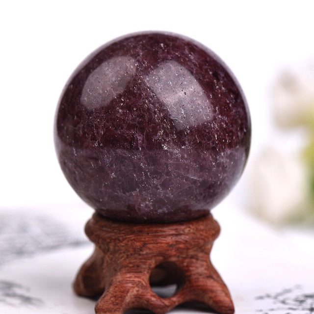 Natural Crystal Ball (Tiger's Eye & Obsidian)