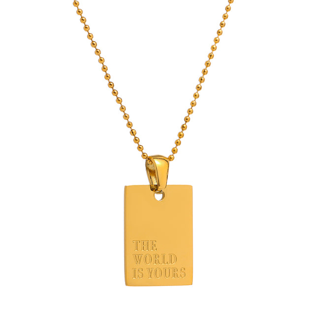 Self Love & Inspiration Necklace  18K Plated PVD